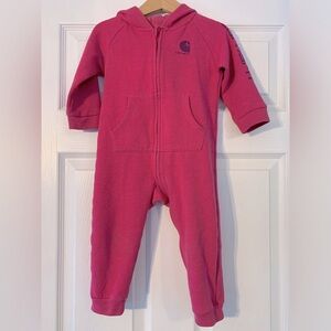 Carhartt baby 18 months zip hooded romper